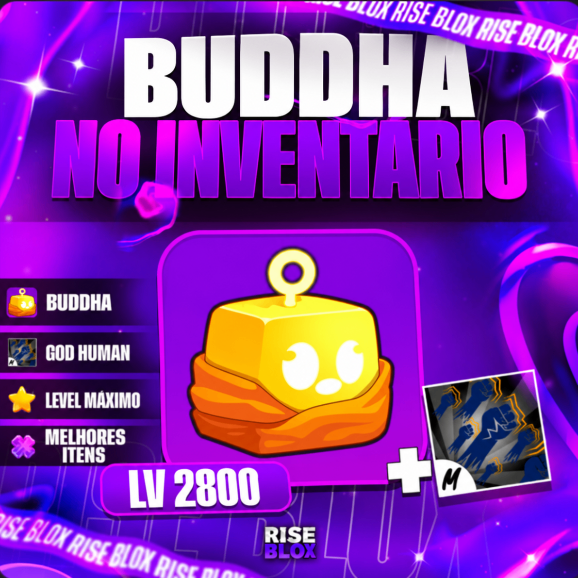 👊 LVMAX + GHM + 🙏BUDDHA NO INVENTARIO + FRUTAS E ITENS ⭐🍎